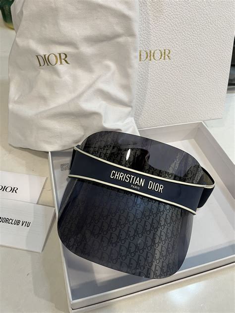 visiera dior|DiorClub V1U Blue Dior Oblique Visor .